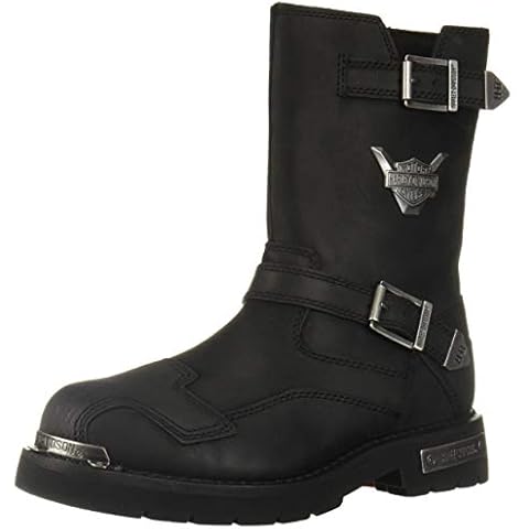 HARLEY-DAVIDSON FOOTWEAR Men's Stroman Motorcycle Boot, Black, 10 UK Cover