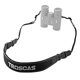 TROSCAS Super Comfort Neoprene Optic Straps | Loop Connectors | Field Repair Buckle | Lightweight | Adjustable Length Neck Straps for Binoculars Cameras (Type 2)