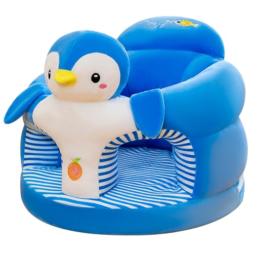 Siège bébé Sit Me Up pingouin : canapé de sol évolutif et confortable en peluche