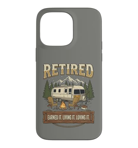 Vintage Retired RV Camping Camper Fishing Outdoors �X�}�z�P�[�X iPhone 14 Pro Max �p