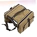 BESPORTBLE Pet Dog Backpack Adjustable for Travel and Hiking Canvas Rucksack Pockets for Snacks and Supplies Portable Dog Bag Khaki