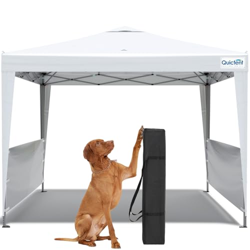 Quictent 10x10 Pop Up Canopy Tent - Instant Setup Gazebo for 1 Person, Portable & Compact, Waterproof & UV Protection, Ideal for Camping, Beach, Parti