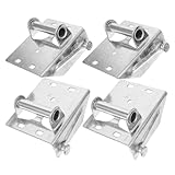 DEARMAMY 2 Paar Garagentor Scharnierhalterungen aus Eisen Bodenhalterung Kompatibel für Garagentore Langlebige Metallhalterung für Haustür Ersatzteile
