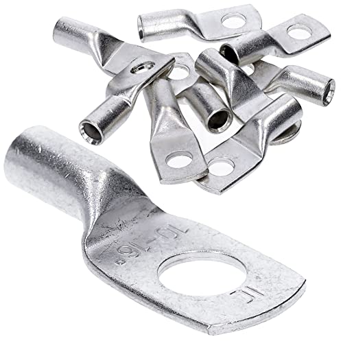 10 Stück Kalitec HR16-10 Handelsübliche Rohrkabelschuhe 16mm² M10 I ohne Sichtloch I Made in Germany