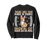Gato oriental Hay dos tipos de gatos orientales de pelo corto Sudadera