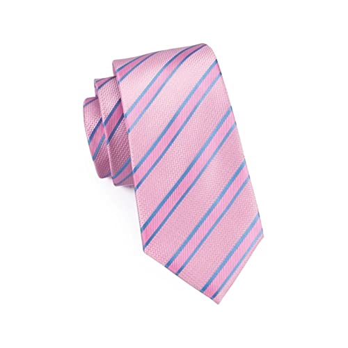 Set de corbata rosa para hombre con gemelos miniatura 4
