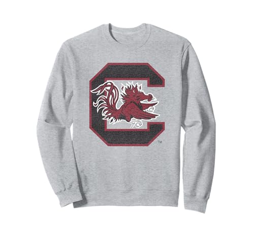 South Carolina Gamecocks Vintage Icon Heather Gray Sweatshirt