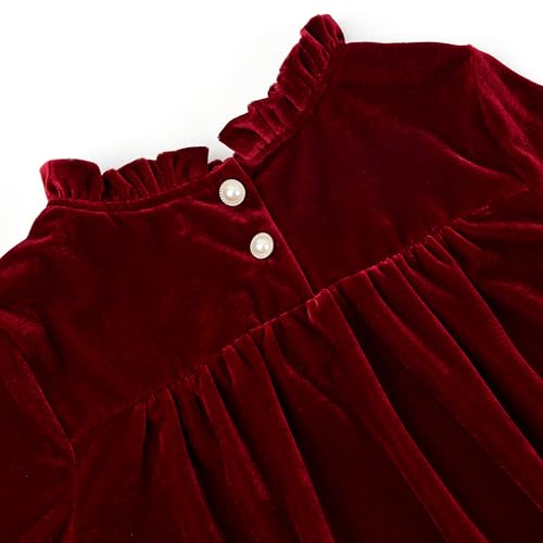 Toddler Girl Long Sleeve Christmas Dress Kids Cotton Casual Dress3