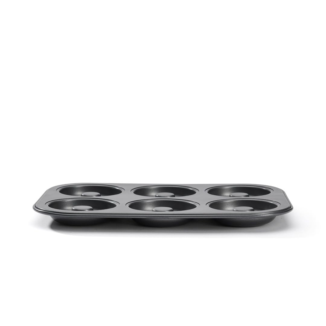 Moule Gateau Individuel De Buyer Plaque 6 Mini-Savarins Antiadhésif - Diamètre 8 Cm - Cuisson Parfaite Pour Pâtisseries Individuelles