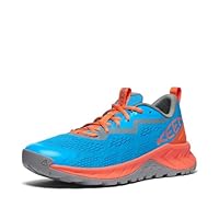 KEEN Men's Versacore Speed Hiking Shoes, Blue Danube Scarlet Ibis, 11.5 US