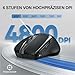 TECKNET Bluetooth Maus, 4800 DPI Kabellos Ergonomische Maus (Tri-Modi: BT 5.0/3.0+2.4G), 30 Monate Batterielaufzeit, Leise Funkmaus für Laptop PC Computer, Windows, Mac OS, Android