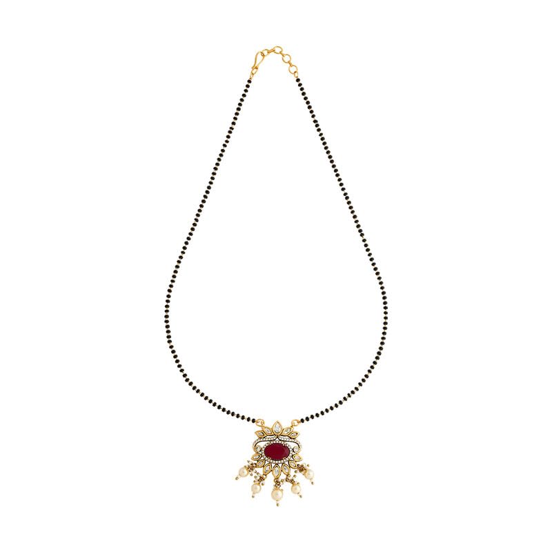 Ruby Victorian Plated Casual Kundan Mangalsutra - 415300-image-44