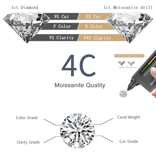 Paton 925 Sterling Silver Moissanite Stud Earrings for Women - Sparkling Cartilage Earring, Diamond Like Earrings, Helix Piercing Jewelry Earrings, Round/Square Small Stud Earrings for Women Men4