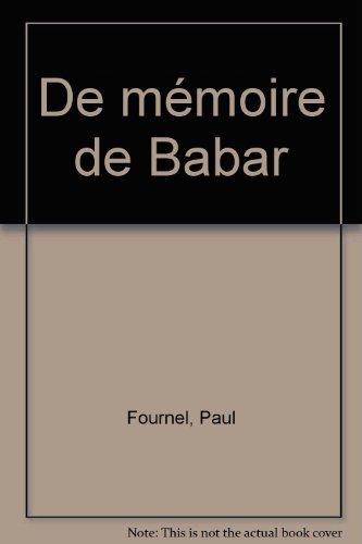 DE MEMOIRE DE BABAR