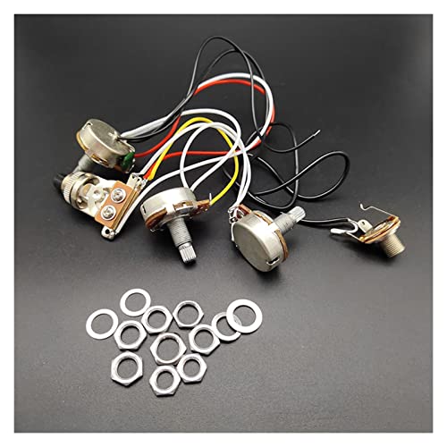 Zengxue GNgbNM^[C[n[lXLbg3EFCgORo[^[2{[1g[C^[tF[X6.35mmo Guitar Wiring Harness