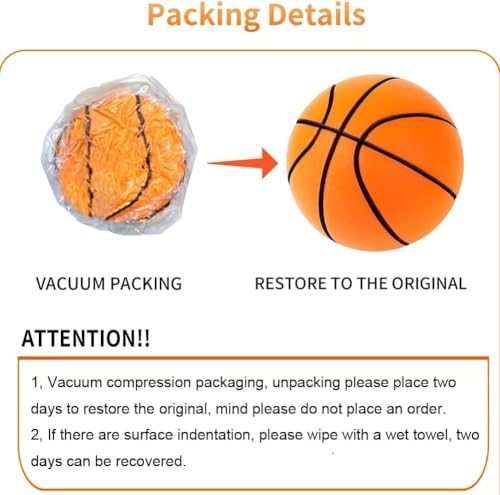 EXGYAN Silent Basketball, Silent Basketball Dribbling Indoor, 2025 Latest Foam Ball Indoor Training Ball?8.3in?