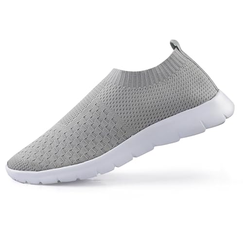 Image of Kraasa Men's Slip on Walking Shoes Ultra Light Breathable Non Slip Running Shoes Casual Fashion Sneakers Mesh Workout Sports