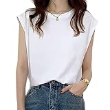 [WindTour] タンクトップ レディース 無地 速乾Tシャツ ノースリーブTシャツ レディーストップス L 1枚/ホワイト