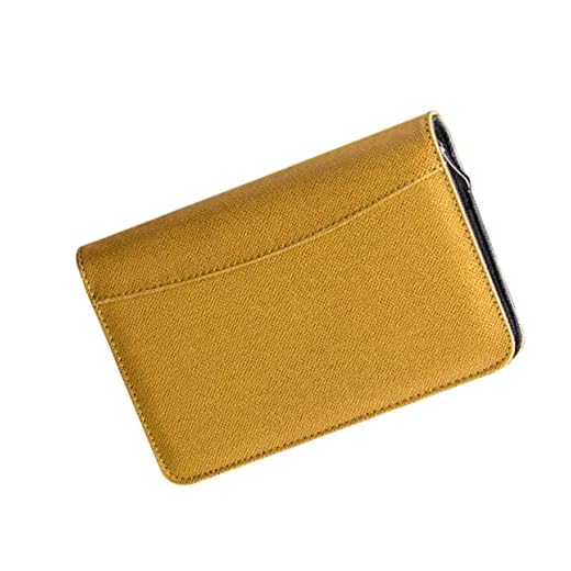 MAGICLULU Cuaderno De Piel Sintética Agenda De Viaje Gerente Bloc De Notas De Negocios Cuaderno Con Cremallera Papelería Bolsa Con Cremallera