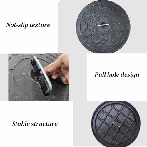 Tapa para fosa séptica de 45 cm ideal para ocultar en pavimentos de jardines 4
