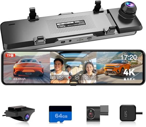 JADO G810 4Kミラー型ダッシュカメラ Amazon.co.jp: JADO ドライブレコーダー ミラー型 3カメラ 4K 録画