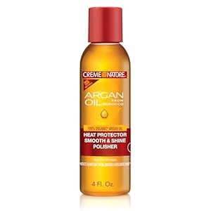 Creme of Nature, Argan Oil for Hair, Smooth & Shine Hair Polisher, Argan Oil of Morocco for Anti Frizz Control, 4 Fl Oz