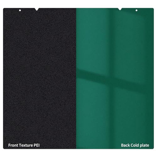 Upgraded Cool Plate + PEI Build Plate for Prusa Core One,254x241mm Double Sided Low-Temperature Cold Plate & Textured PE