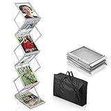 Photo Gallery sundoy espositore portatile a4 con 6 scomparti per esposizioni – supporto pieghevole su entrambi i lati per opuscoli, volantini, riviste e cataloghi per mostre, showroom e reception Photo Gallery sundoy espositore portatile a4 con 6 scomparti per esposizioni – supporto pieghevole su entrambi i lati per opuscoli, volantini, riviste e cataloghi per mostre, showroom e reception