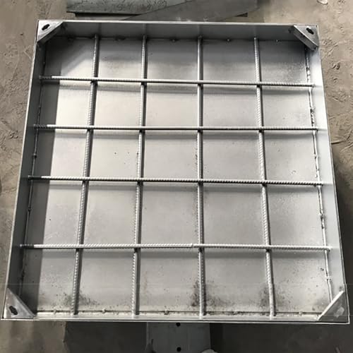Cubiertas cuadradas de acceso de acero 70x70x5 cm resistentes a la intemperie 6