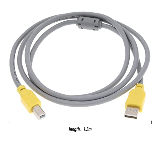 The Lord of the Tools USB A to USB B Cable Replacement USB A to B MIDI Interface Cable Type-A to Type-B High Speed Cord Accessories for MIDI Keyboards Drums DJ Controllers