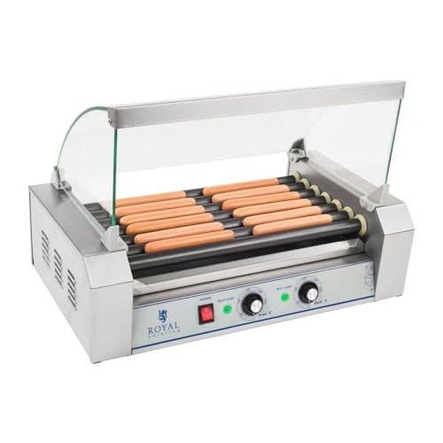 Helloshop26 Appareil Machine à Hot Dog Professionnelle téflon 12 saucisses 1 400 Watts 3614091