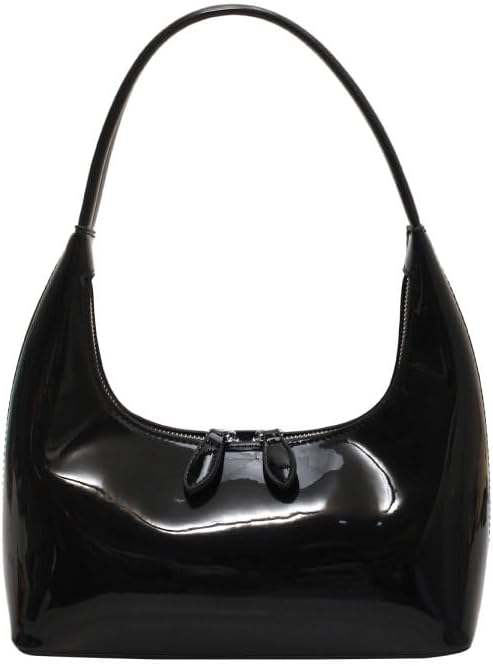 Small Shoulder Bag for Women Chic Leather Purse Red Underarm Bag