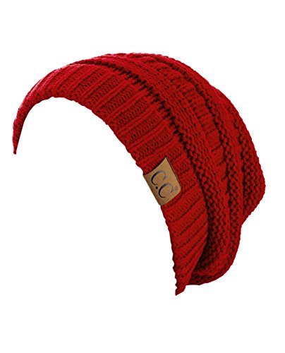 Image of Cambridge Select Thick Slouchy Knit Oversized Beanie Cap Hat