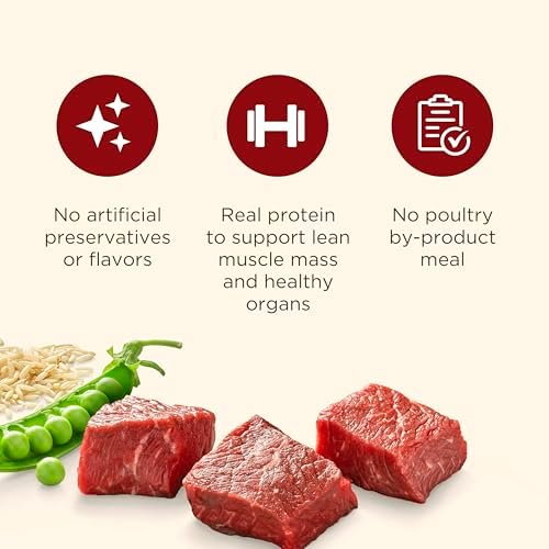 Nutrish Dry Dog Food, Real Beef, Pea & Brown Rice Recipe Whole Health Blend for Adult Dogs, 28 lb. Bag, Packaging May Vary (Rachael Ray) Product Image