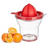 Amazon Brand - Solimo Plastic Manual Juicer | Hand Press Manual Juicer for Orange, Lemon | Multicolor