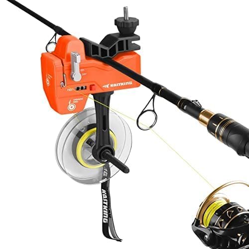 Image of KastKing Kalibrate Fishing Line Spooler, Line Counter & 5 inch Braid Scissors | No Line Twist, Easy to Use, Fits Spinning & Baitcasting Reels, Durable Polymer, Fishing Gears and Gifts for Men