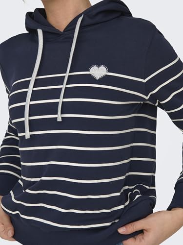 Sweat à capuche ONLY molletonné doux et chaud avec cordon de serrage ajustement