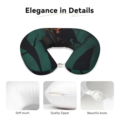 Almohada de Espuma Viscoelástica U para Cuello Negra miniatura 4