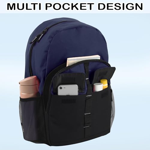 24 Pack Backpacks in Bulk | Wholesale Multipocket Backpacks with Side Water Bottle Pockets for Sports Teams, Homeless (Male Colors Pack)2