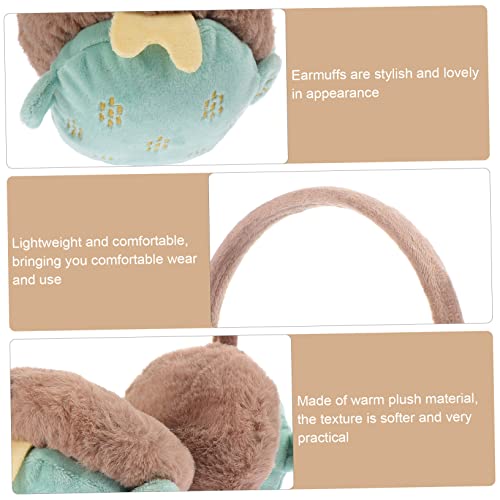 Homoyoyo 1pc Stretchable Plush Ear Cover Adorable Accessory for Boys and Girls Soft and Comfortable Ear Muffs for Cold Weather for Fashionable Portable and Easy to Carry4