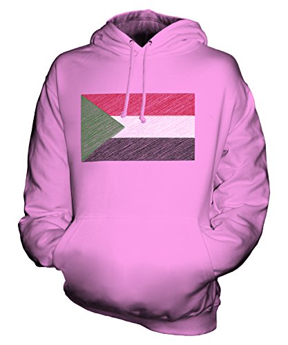 Sweat à capuche Soudan drapeau griffonné pour homme et femme