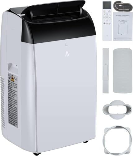 Image of PioneerWorks 14000 BTU Portable Air Conditioner, 3-in-1 AC Unit with Dehumidifier & Fan, Cools Up to 750 Sq.Ft, Remote Control, 24H Timer & Low Noise Design, Black