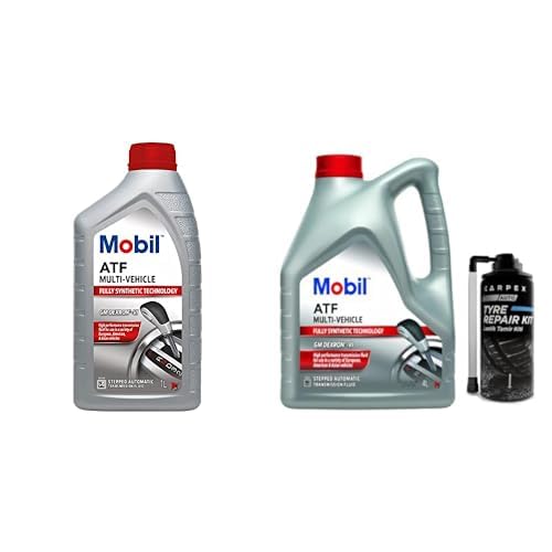 Mobil ATF Multi Vehicle Otomatik Şanzıman Yağı ve Lastik Tamir Seti (4L + 1L)
