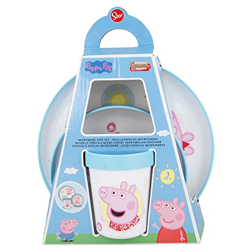 Peppa Pig Tasse Transparent - Offizielles 350ml Frühstücksglas Für Kinder