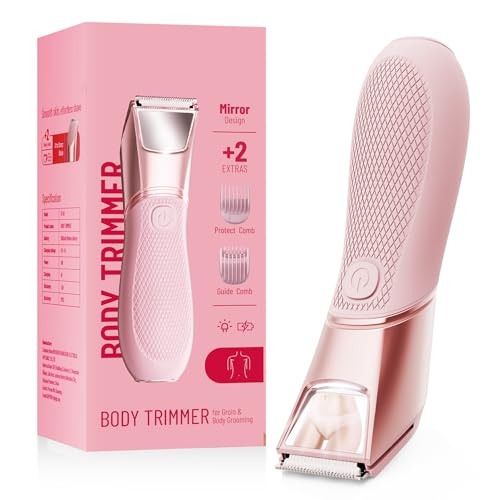 Rechargeable Bikini Trimmer for Women: Electric Shaver with 90-Min Run