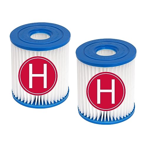 YanBan 2 Cartuchos de Filtro de Repuesto compatibles con Intex Bombas de Filtro 28601/28602 Filtro de Bomba, para Piscinas sobre el Suelo, bañera de hidromasaje SPA