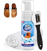 Jevvu Suede Shoe Cleaner, 200ml Suede &amp; Nubuck Shoe Cleaner Kit with Brush &amp; Towel, For Suede, Nu...