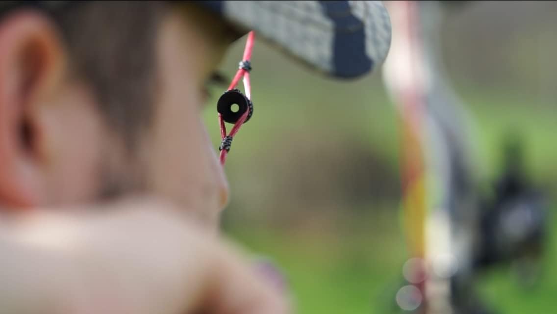Total Peep Sight for Bowhunting Large 7/32", Matt Black