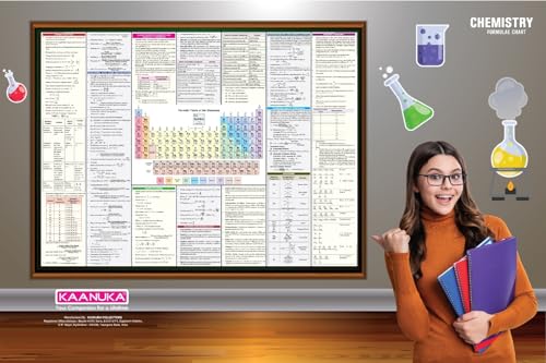 Chemistry Concept And Formulae Wall Chart For Various Exams NEET JEE UPSC And Competitive Exams Formulae Facts Tables Graphs Quick Revision Wall Chart Laminated Chart