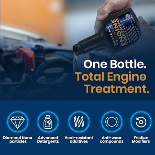 Image of Engine Oil Additive & Treatment - Diamond Nano-Lube by BestLine Racing - Reduces Friction Up to 60% - For Gas & Diesel Engines - Motor Oil Additive for More Power, Engine Life & Fuel Economy